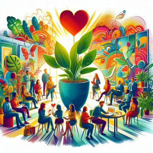 The heart of a living organization: Where interconnected relationships, dynamic growth, and purposeful action come together to sustain life and viability. [Image: Copilot]